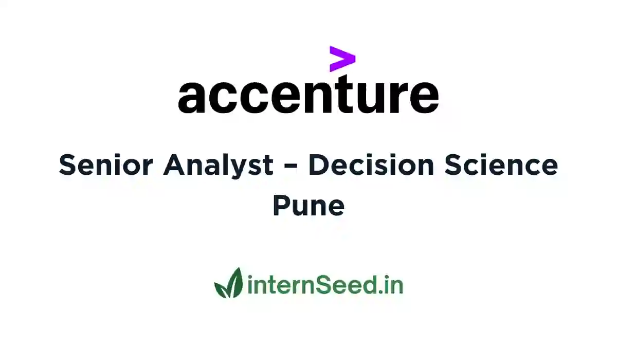 Accenture Senior Analyst Pune