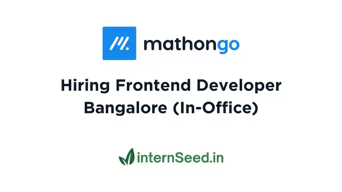 MathonGo Frontend Developer