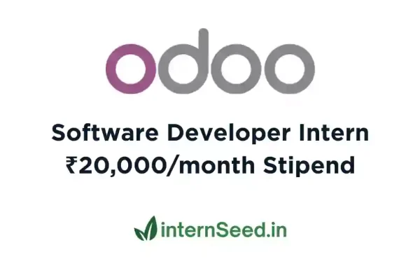 Software Developer Internship at Odoo | ₹20,000 Stipend | Apply Now Odoo Software Developer Internship