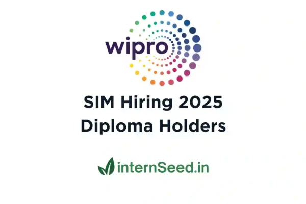 Wipro SIM Hiring 2025 for Diploma Holders – Apply Now Wipro SIM Hiring for 2025