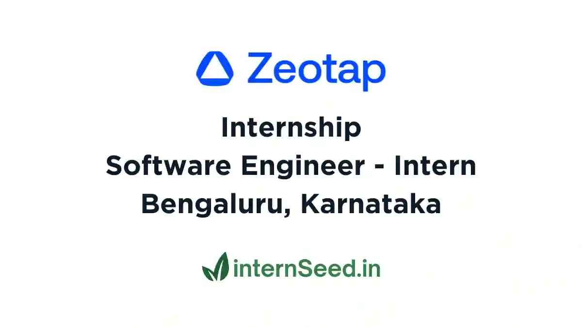 Zeotap Software Engineer Internship