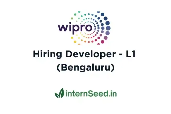 Wipro is Hiring: Developer – L1 (Bengaluru) Wipro Developer L1
